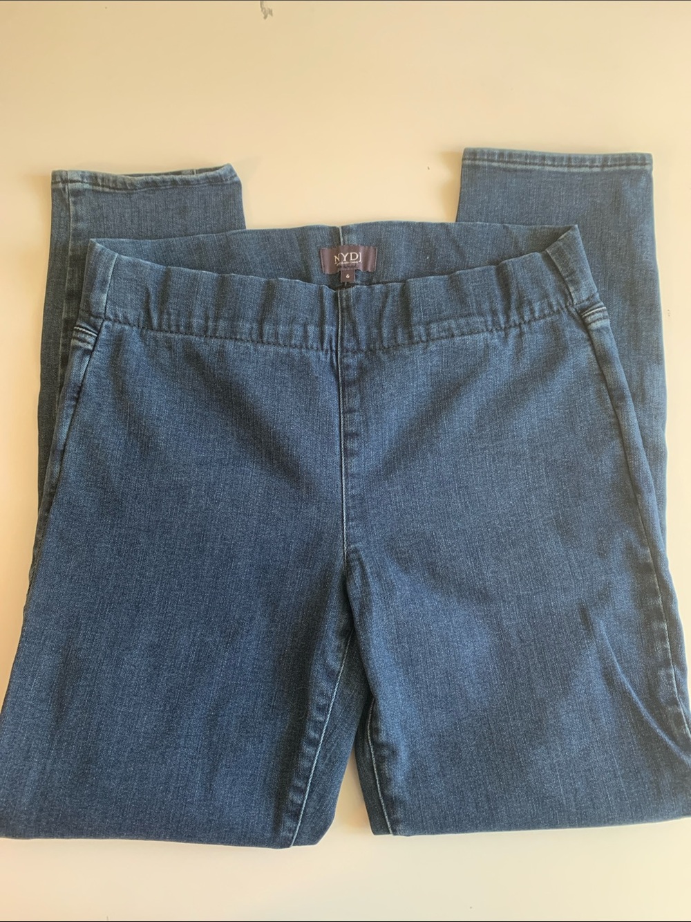 NYDJ Blue Skinny Pull-On Jeans